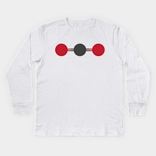 CO2 Molecular Structure Kids Long Sleeve T-Shirt